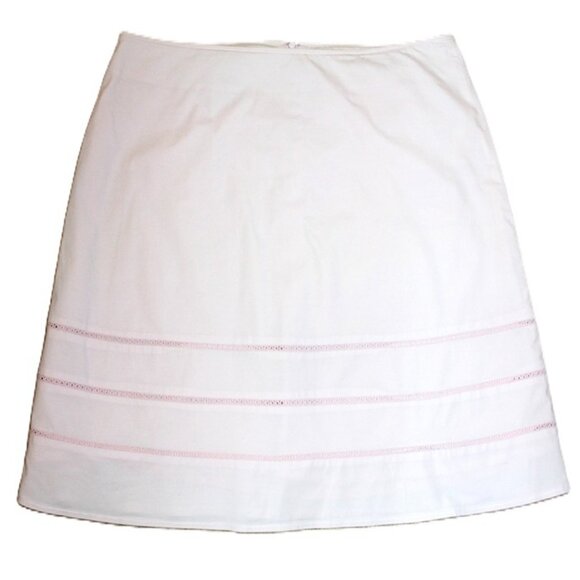 SUSY SHIER Knee-Length Cotton A-Line Skirt in Pastel Pink - Size 13/14 - Picture 8 of 9